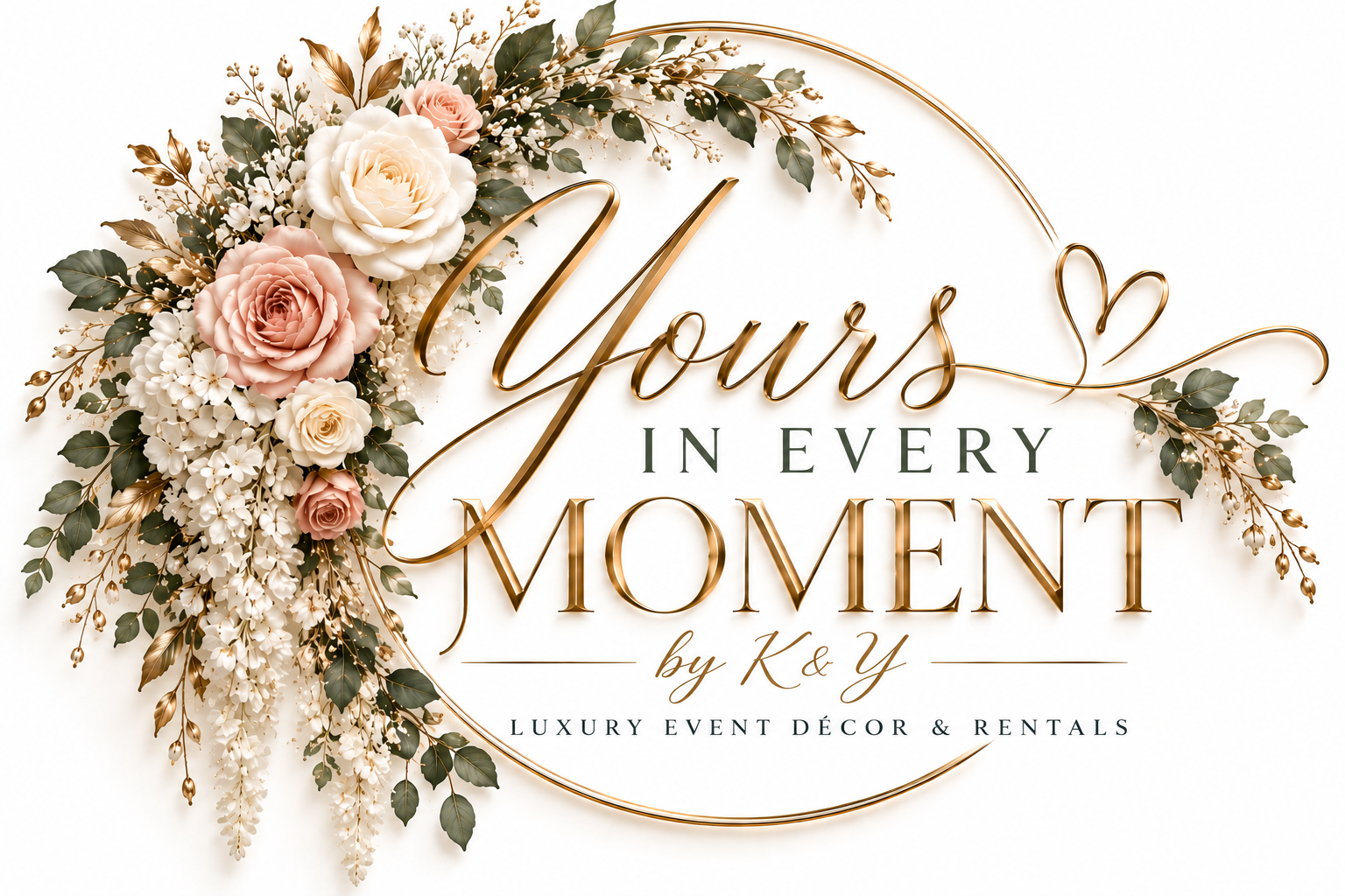Yours in Every Moment by K&Y — Luxury Event Décor & Rentals logo